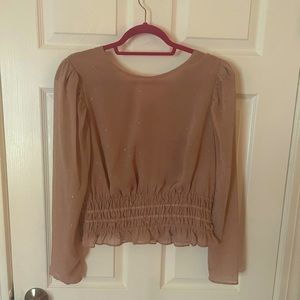NWT mauve shimmer blouse